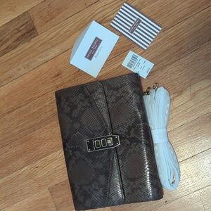Henri Bendel Snake Print shoulder purse or clutch